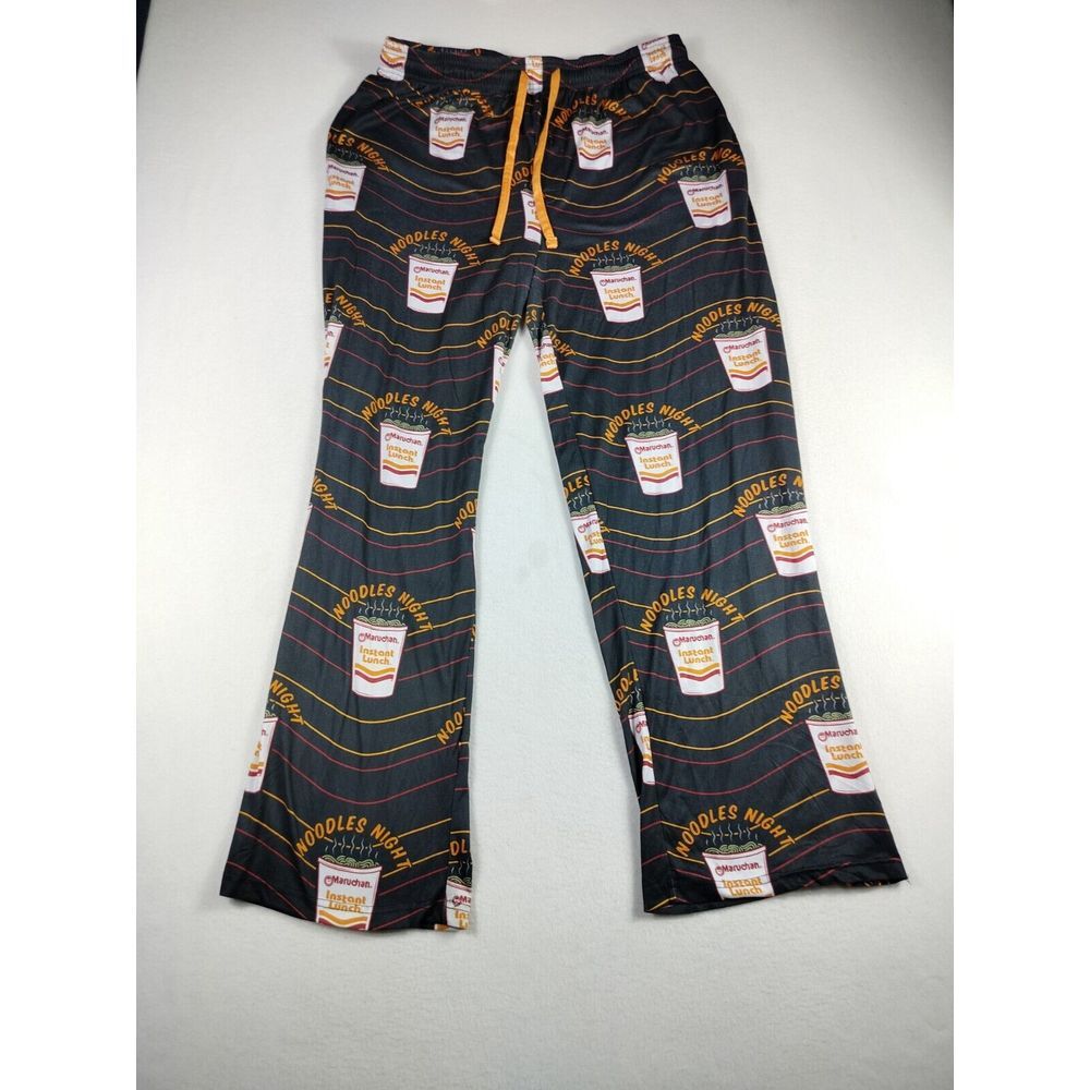 Maruchan Ramen Noodles Pajama Pants Mens XXL Multicolor Cabincore Cozycore Comfy